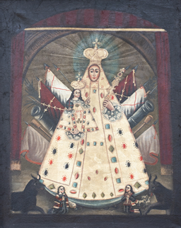 LOT 20 - Madonna, ex-voto, Spanje,18e eeuw